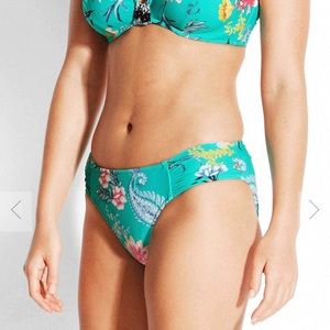 NWT Seafolly Water Garden Ruched Bikini Bottoms